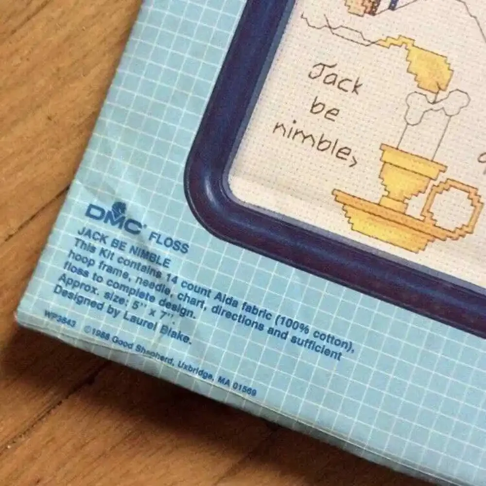 Jack Be Nimble Jack Be Quick Vintage Counted Cross Stitch Kit by Good Shepherd